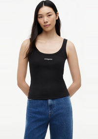 Thumbnail for DW0DW22817 BDS | Slim Fit Rippen-Tanktop mit Logo-Stickerei