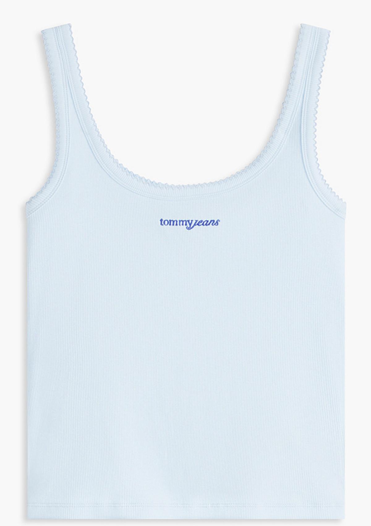 DW0DW22817 C1R | Slim Fit Rippen-Tanktop mit Logo-Stickerei