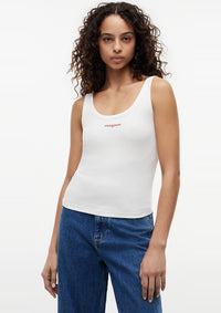 Thumbnail for DW0DW22817 YBL | Slim Fit Rippen-Tanktop mit Logo-Stickerei