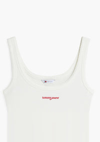 Thumbnail for DW0DW22817 YBL | Slim Fit Rippen-Tanktop mit Logo-Stickerei