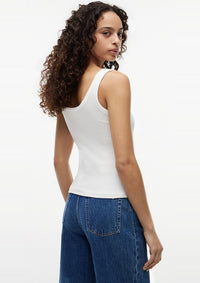 Thumbnail for DW0DW22817 YBL | Slim Fit Rippen-Tanktop mit Logo-Stickerei