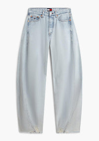 Thumbnail for DW0DW22865 1AB | Barrel Leg Jeans mit mittelhohem Bund und Twist-Nähten