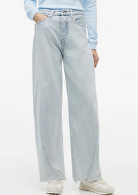 Thumbnail for DW0DW22865 1AB | Barrel Leg Jeans mit mittelhohem Bund und Twist-Nähten
