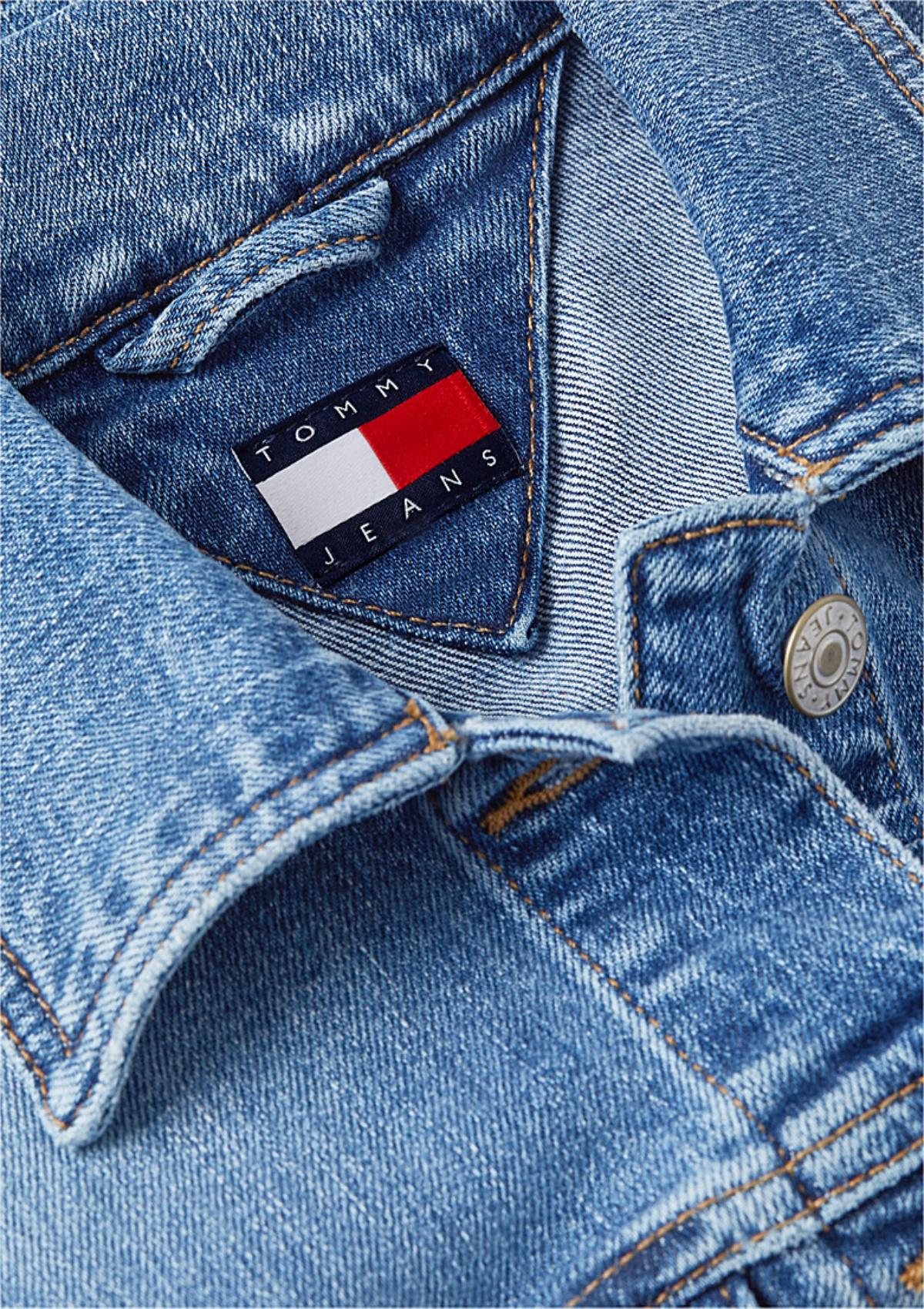 DW0DW22898 1A5 | Slim Cropped Fit Truckerjacke aus Denim