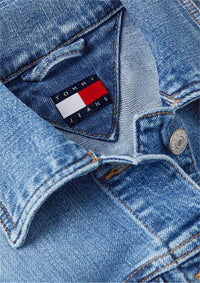 Thumbnail for DW0DW22898 1A5 | Slim Cropped Fit Truckerjacke aus Denim