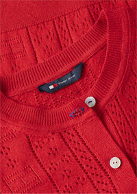 Thumbnail for DW0DW22931 XK9 | Slim Fit Pointelle-Cardigan mit Flag