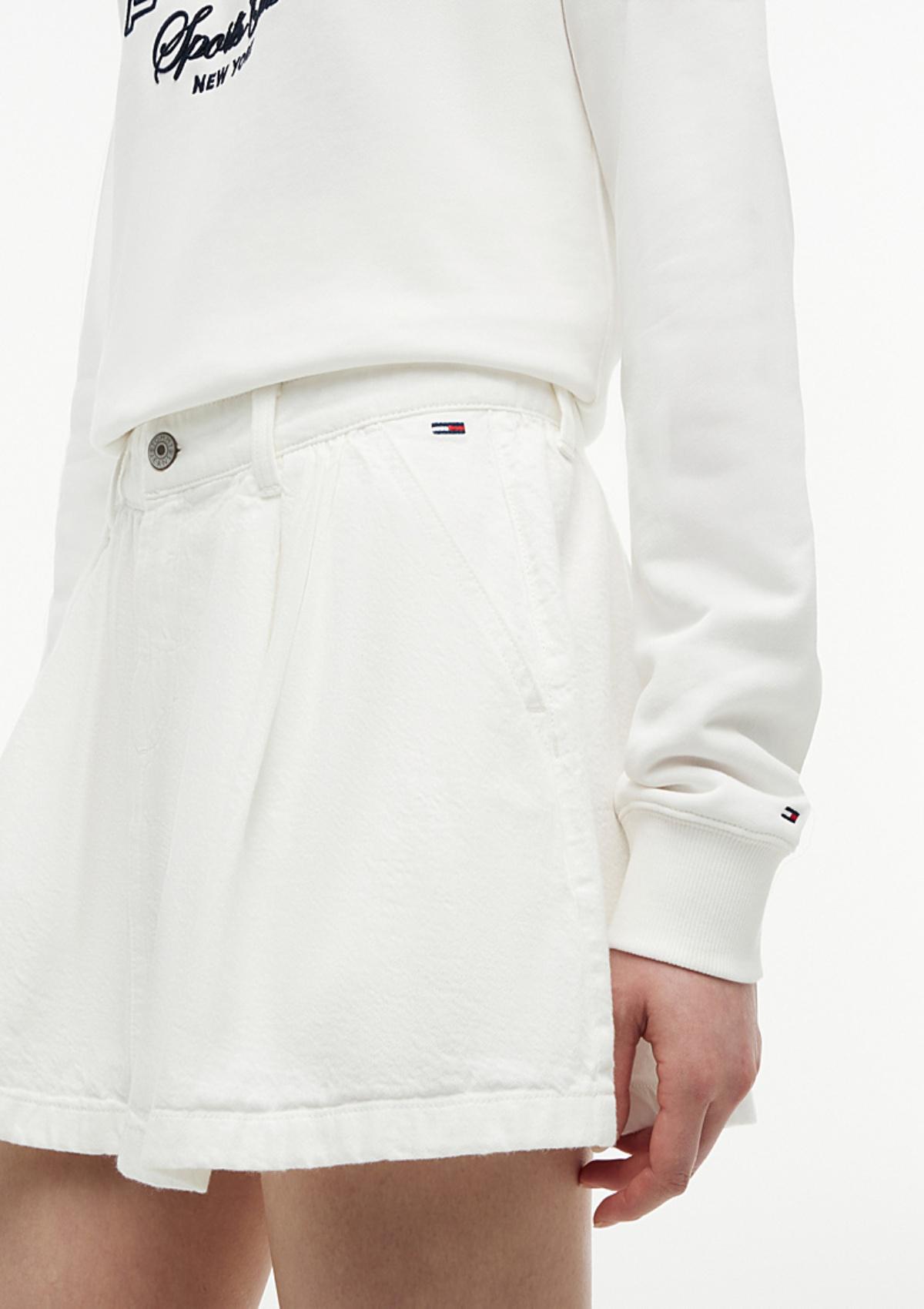 DW0DW22971 YBH | Ausgestellter Twill-Minirock mit Falten
