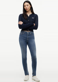 Thumbnail for DW0DW23086 1DA | Nora Skinny Jeans mit mittelhohem Bund