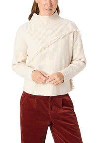 Thumbnail for 18-10250-40-9148 1400 | Fringe Mock Neck Pullover