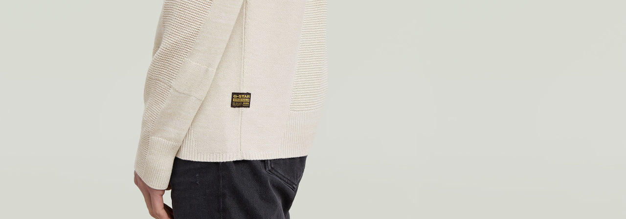 D26777-C259-G908 G908 | 3D Biker Ribbed Knit Pullover