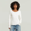 Thumbnail for D28716-E527-111 111 | Slim Henley Long Sleeve T-Shirt