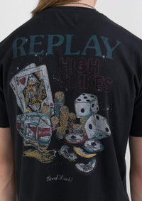 Thumbnail for Replay T-Shirts M6949-2660 099 | T-SHIRT AUS JERSEY MIT PRINT