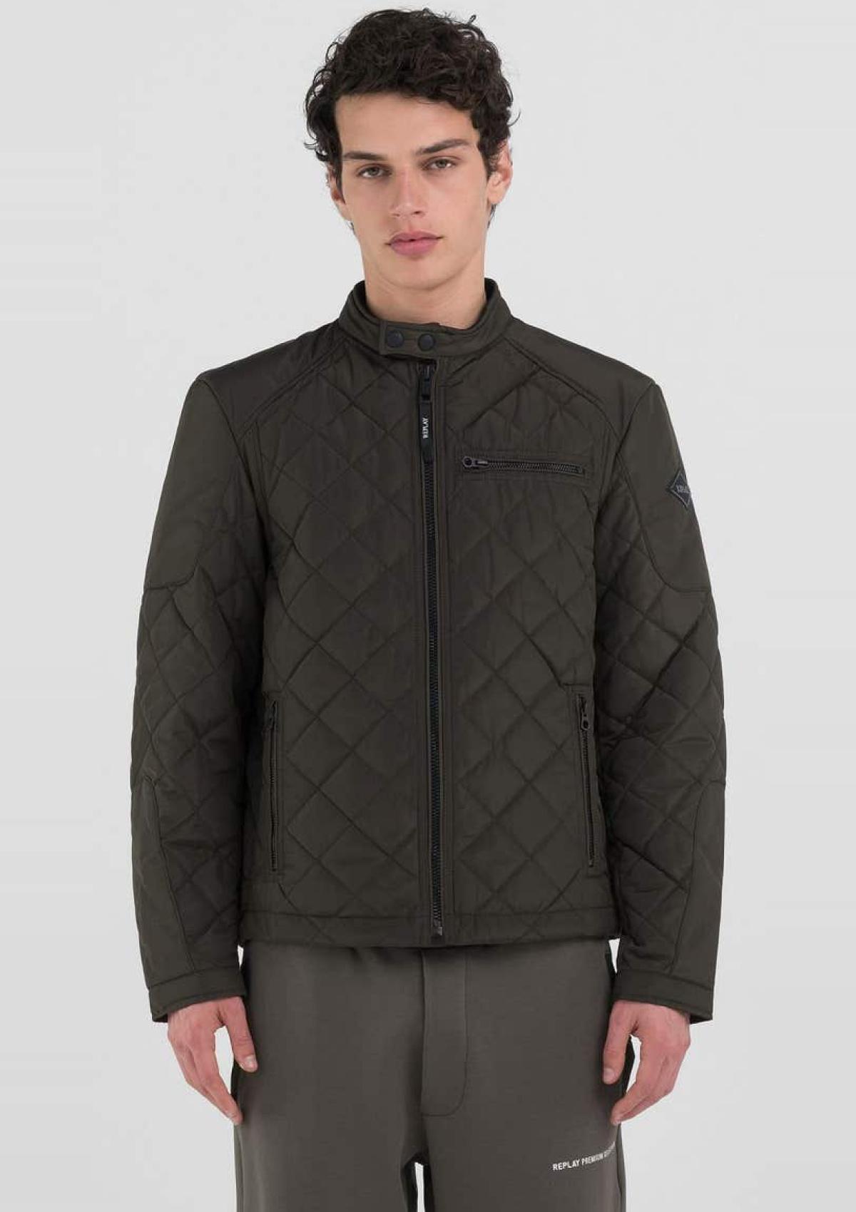 Replay Jacken M8000-84442 935 | Kurze Jacke aus Oxford-Polyester