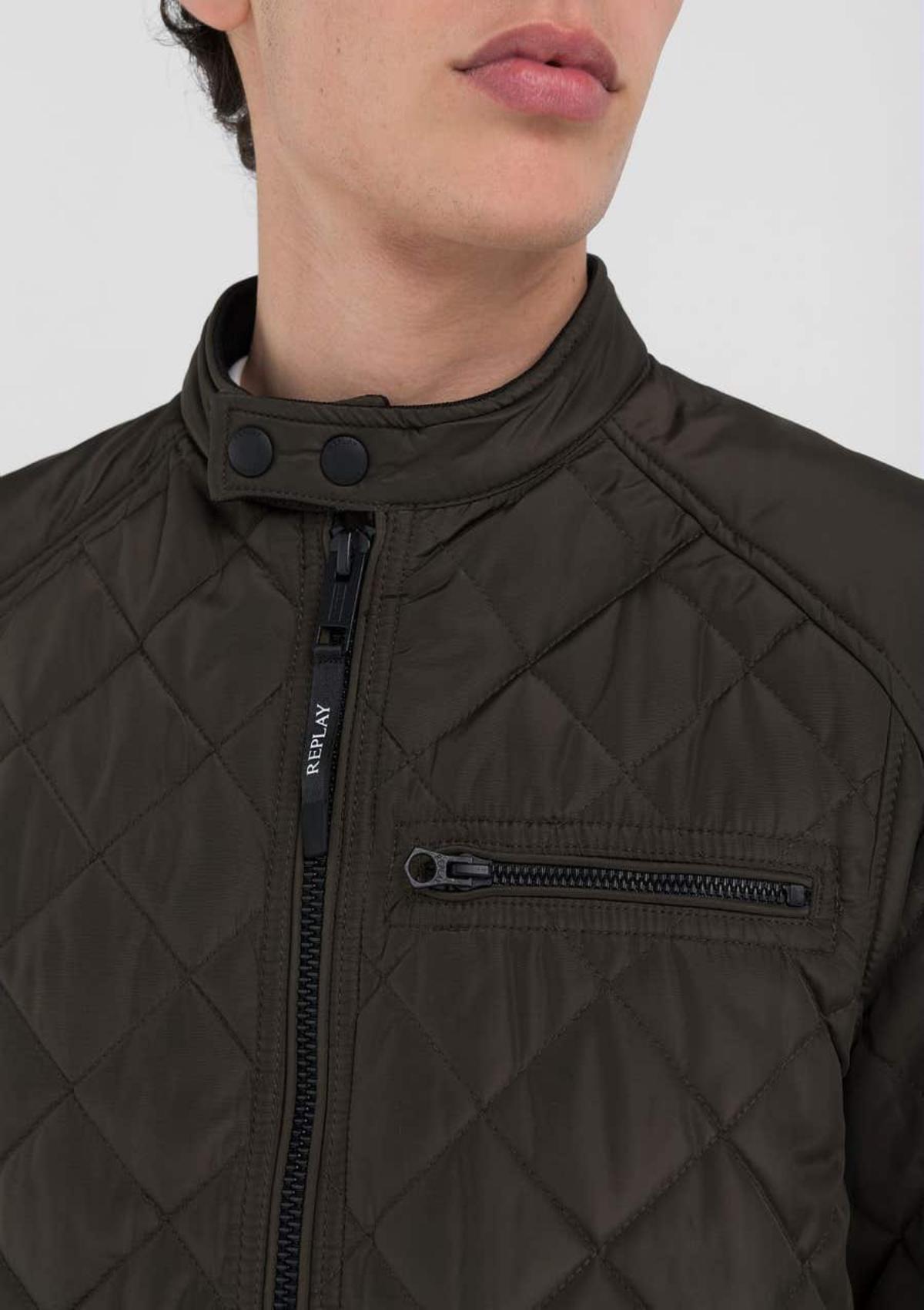 Replay Jacken M8000-84442 935 | Kurze Jacke aus Oxford-Polyester