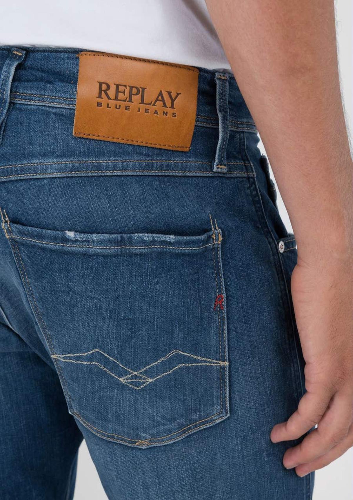 Replay Jeans M914Y-573 722-009 009 | SLIM-FIT-JEANS ANBASS