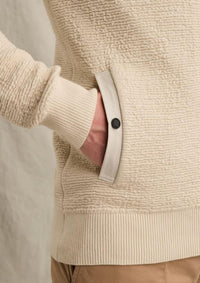 Thumbnail for PKC2610322 7013-Bone White | Strickjacke mit Jacquardstruktur und Nylondetails