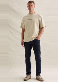 Thumbnail for PKC2610322 7013-Bone White | T-Shirt im Relaxed Fit aus 100 % Baumwolle mit Rückenprint
