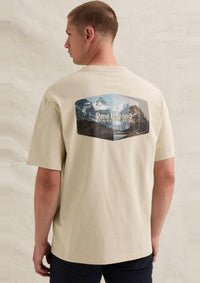 Thumbnail for PKC2610322 7013-Bone White | T-Shirt im Relaxed Fit aus 100 % Baumwolle mit Rückenprint