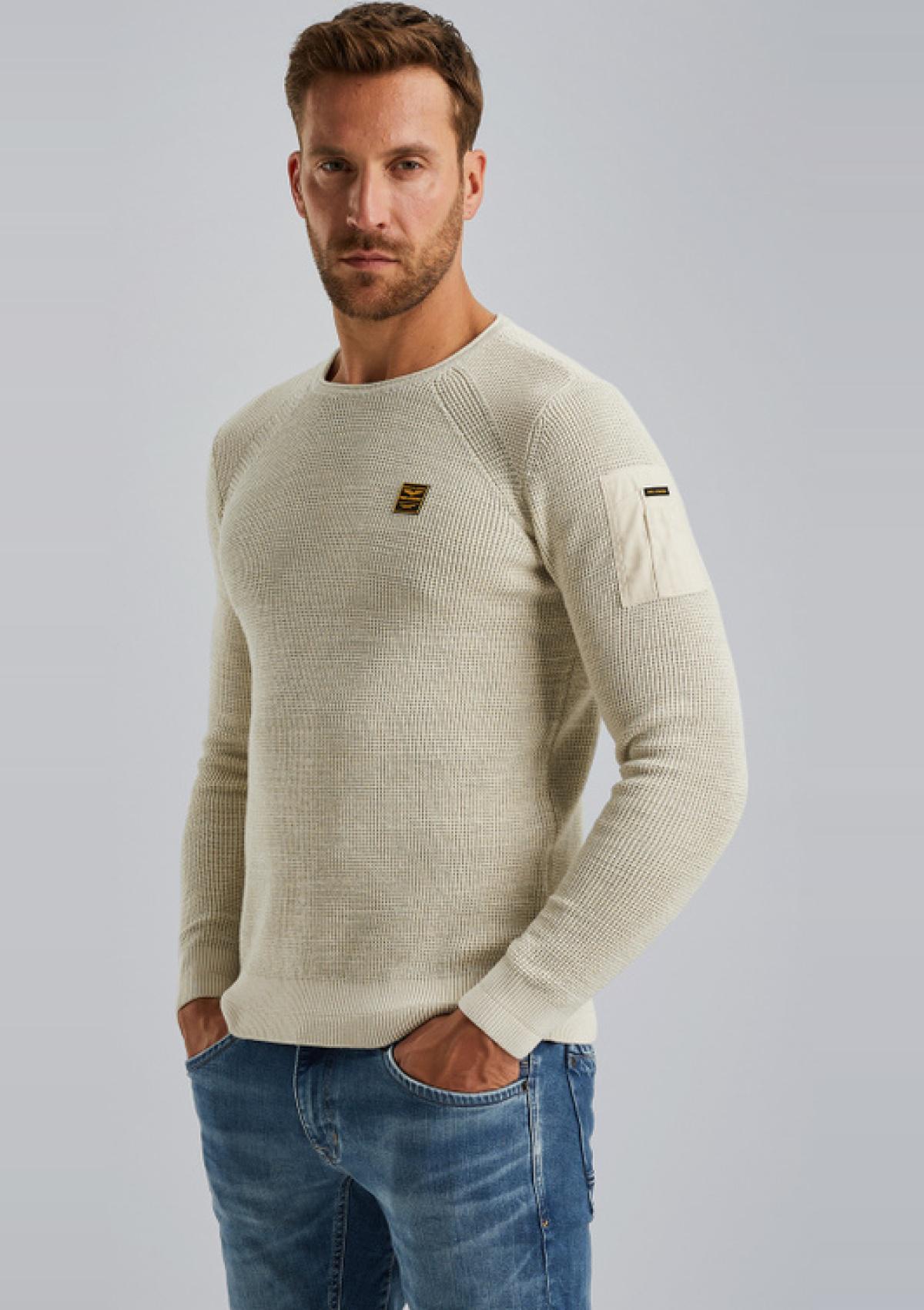 PME Legend Pullover PKW2408301 7013 | Pullover mit Flight-Pocket