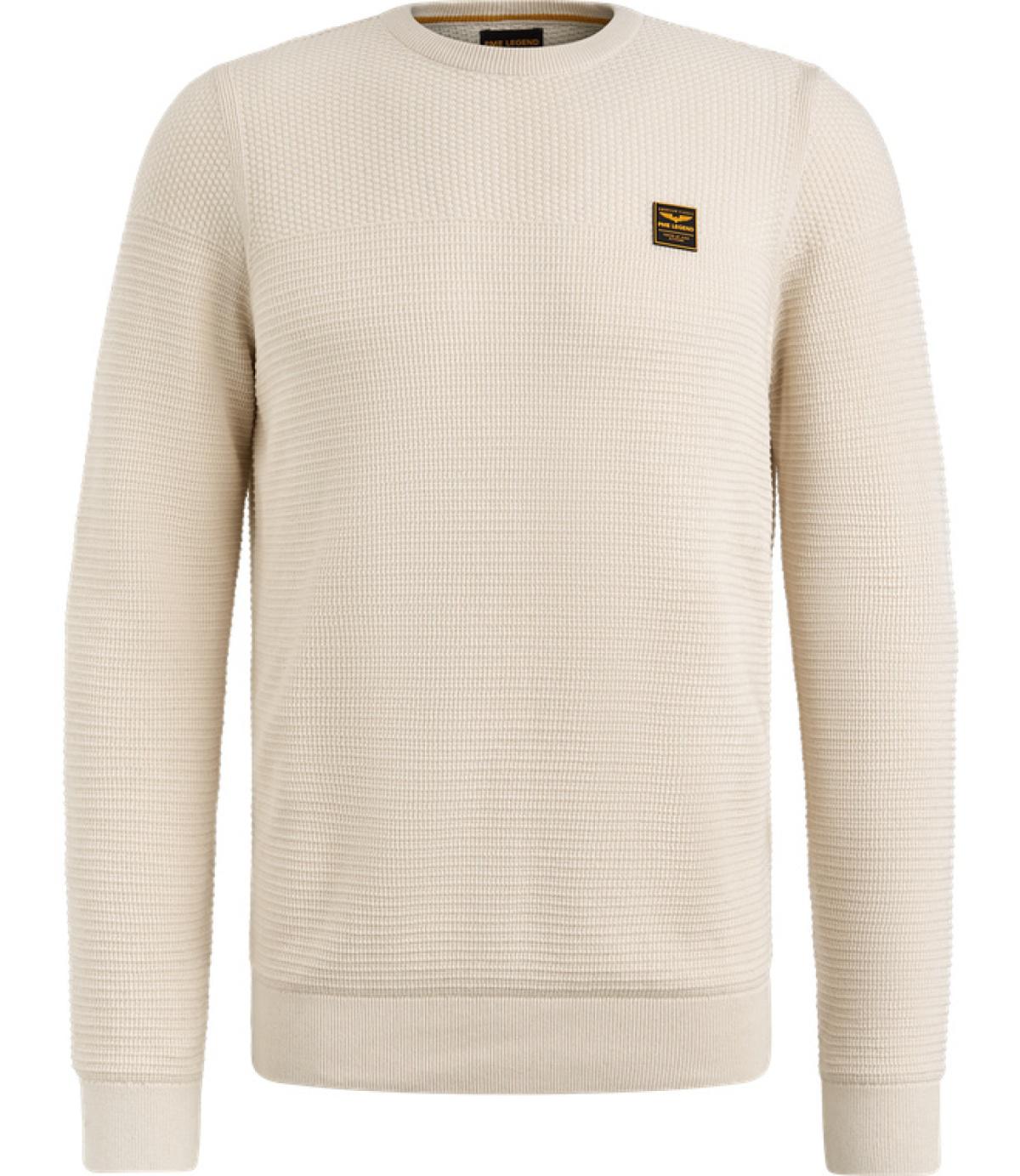 PME Legend Pullover PKW2410300 7013 | Pullover aus Baumwollmouliné