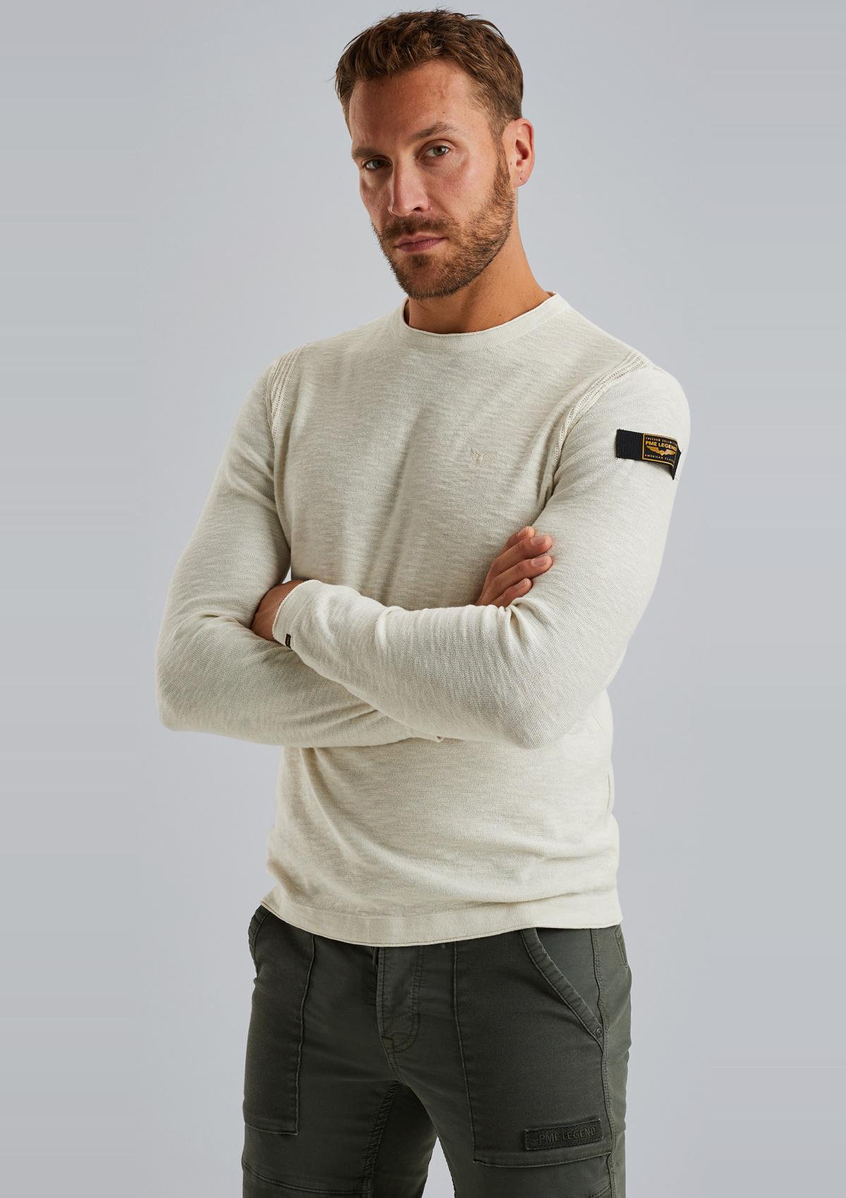 PKW2503310 7013 | Pullover aus Slub-Baumwolle