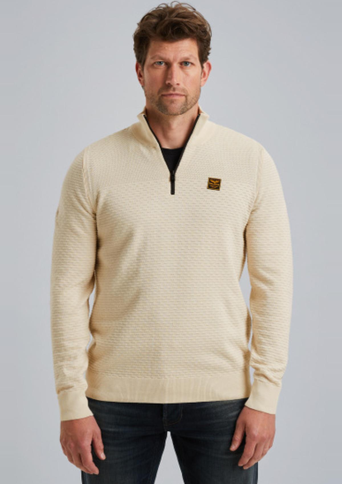 PKW2510301 7013 | Pullover mit halbem Reißverschluss