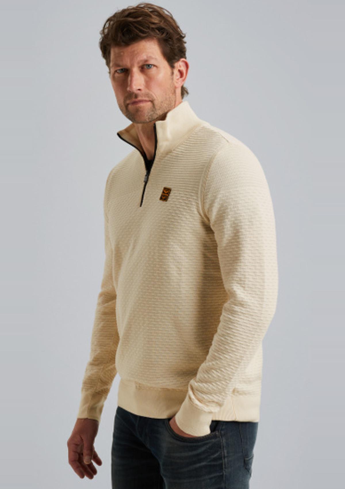 PKW2510301 7013 | Pullover mit halbem Reißverschluss