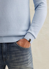 Thumbnail for PKW2602324 5040 | Pullover aus Baumwolle/Modal mit Rippkragen