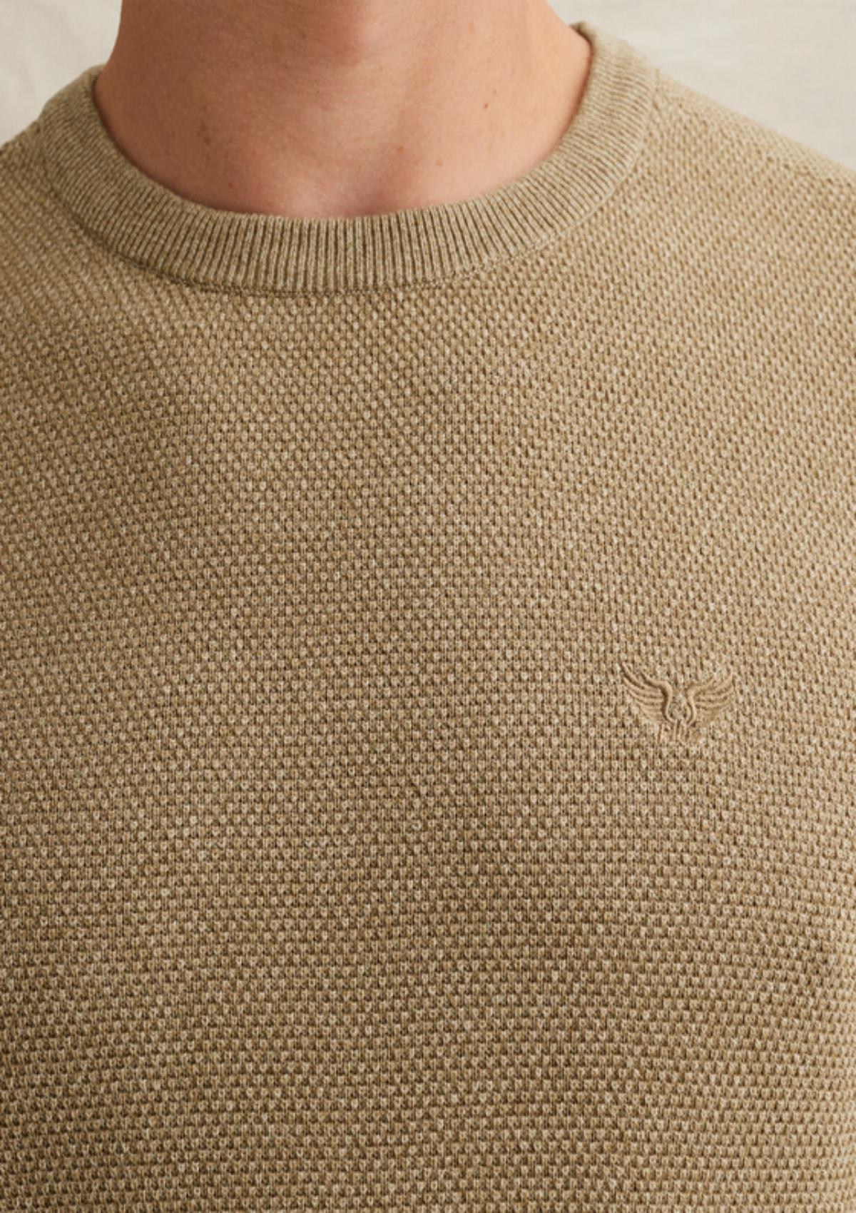 PKW2602324 6405 | Pullover aus Baumwolle/Modal mit Rippkragen