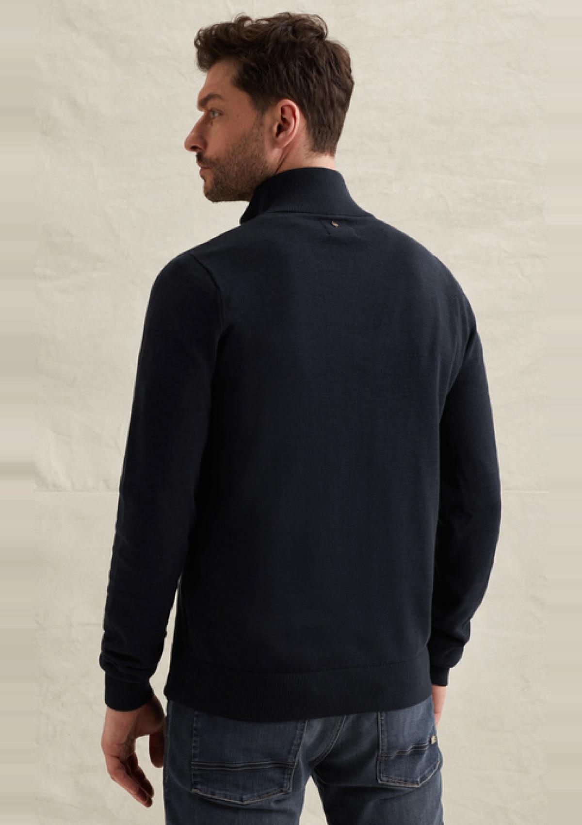 PKW2602328 5281 | Pullover aus Baumwolle/Modal mit halbem Reißverschluss