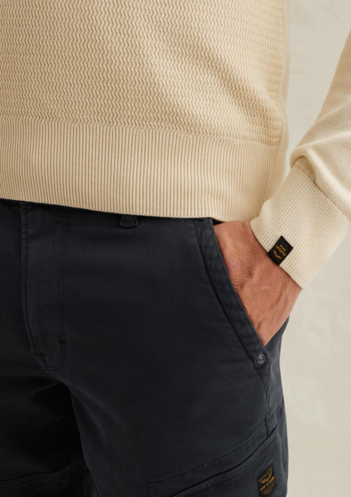 PKW2602328 7013 | Pullover aus Baumwolle/Modal mit halbem Reißverschluss