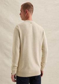 Thumbnail for PKW2608312 910-Bone White Melee | Pullover mit Rundhalsausschnitt und Artwork