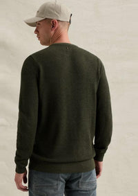 Thumbnail for PKW2608324 6380-Loden Green | Pullover aus Baumwolle/Modal mit Rundhalsausschnitt
