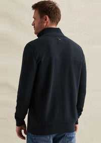 Thumbnail for PKW2610301 5281-Salute | Pullover aus 100 % Baumwollmouliné mit halbem Reißverschluss