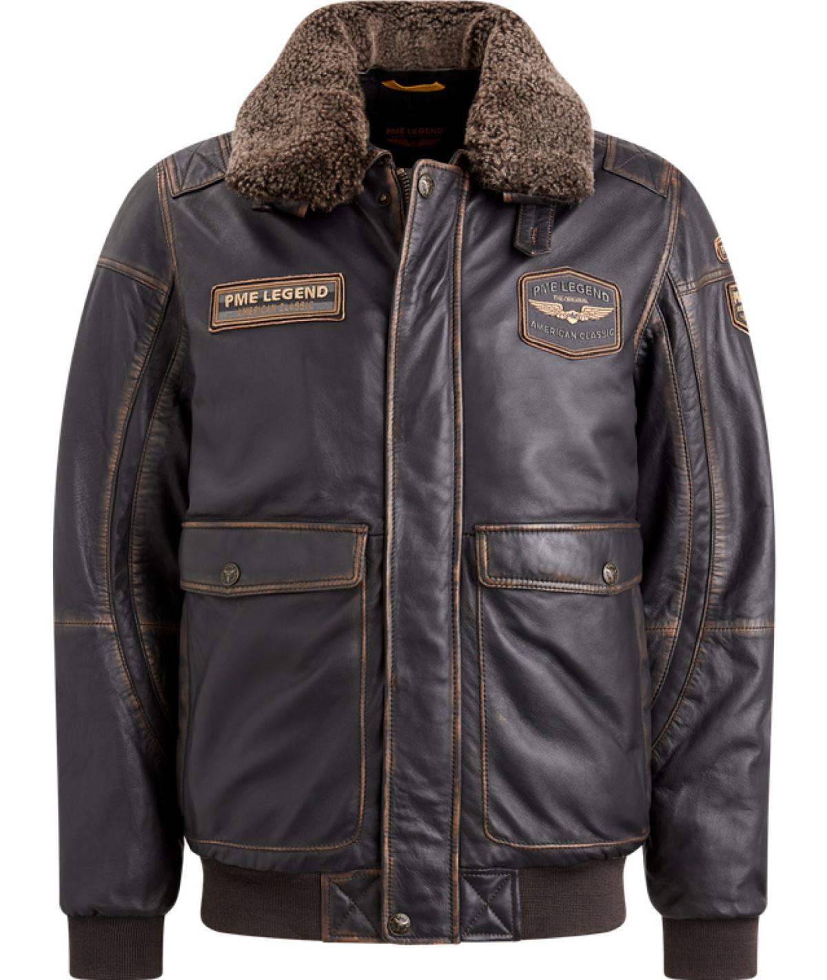 PME Legend Jacken PLJ2409701 771 | Veste en cuir Snowprop