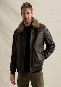 Thumbnail for PLJ2608706 8231-Chocolate Torte | A-2 Snowprop Lederjacke