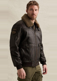 Thumbnail for PLJ2608706 8231-Chocolate Torte | A-2 Snowprop Lederjacke