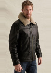 Thumbnail for PLJ650001 999-Black | Auckland Lederjacke