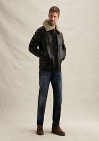 Thumbnail for PLJ650001 999-Black | Auckland Lederjacke