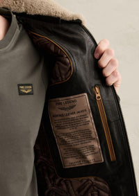 Thumbnail for PLJ650001 999-Black | Auckland Lederjacke