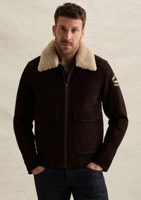 Thumbnail for PLJ650005 771-D.Brown | Greenville Fur Lederjacke