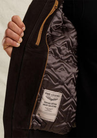 Thumbnail for PLJ650005 771-D.Brown | Greenville Fur Lederjacke