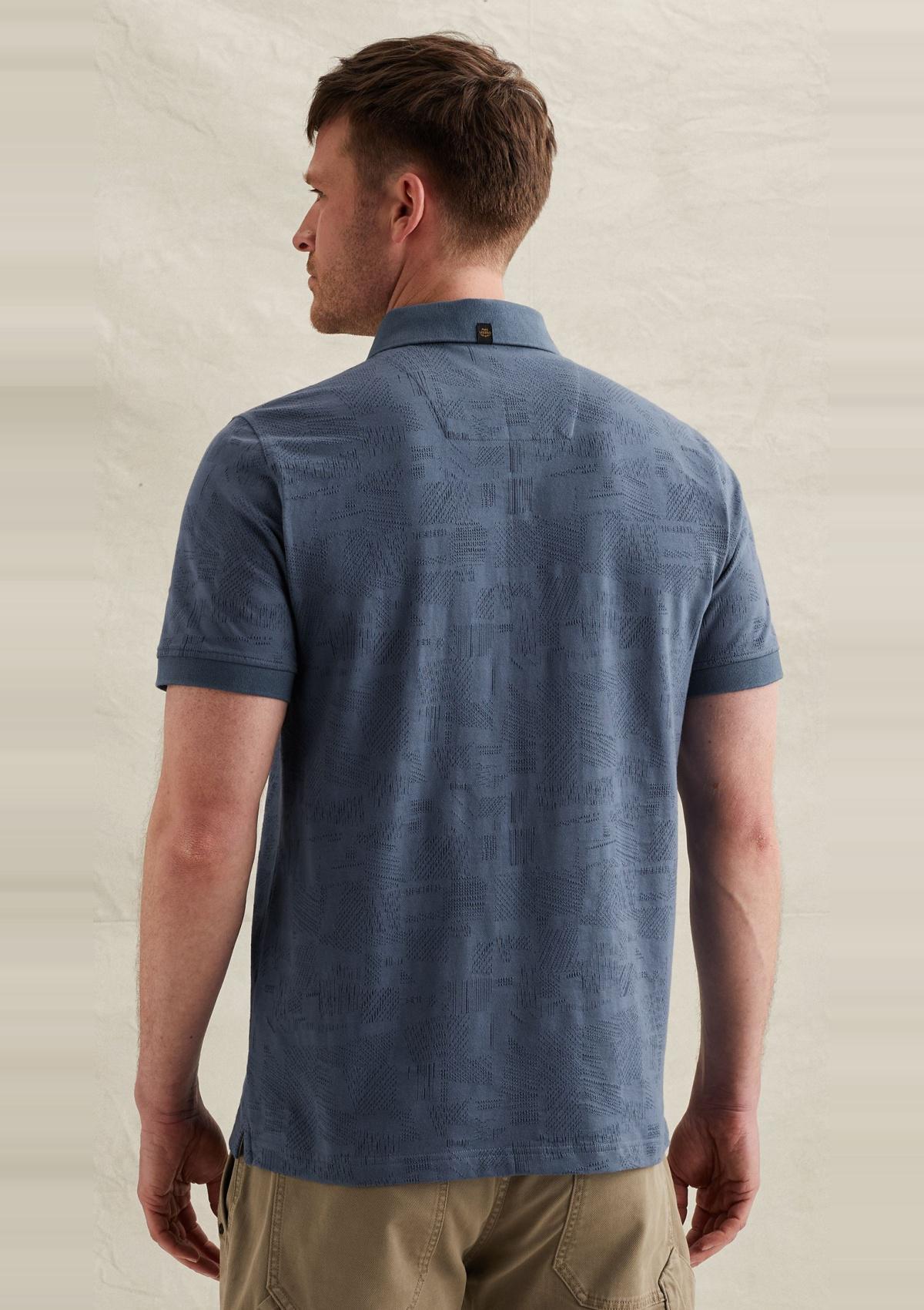 PPSS2603883 5052 | Poloshirt mit Allover-Jacquardmuster