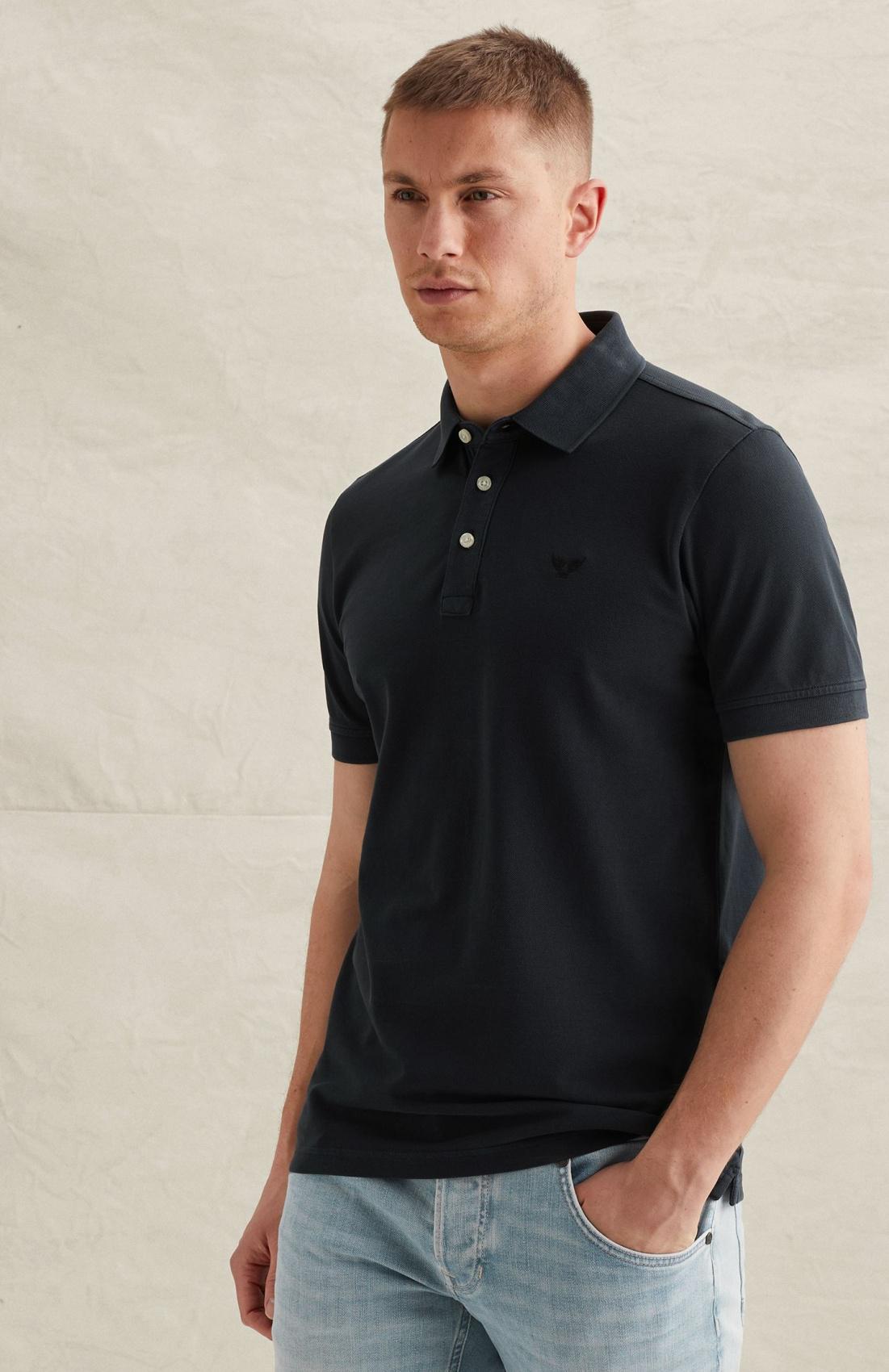 PPSS2602840 5281 | Poloshirt mit Rippkragen