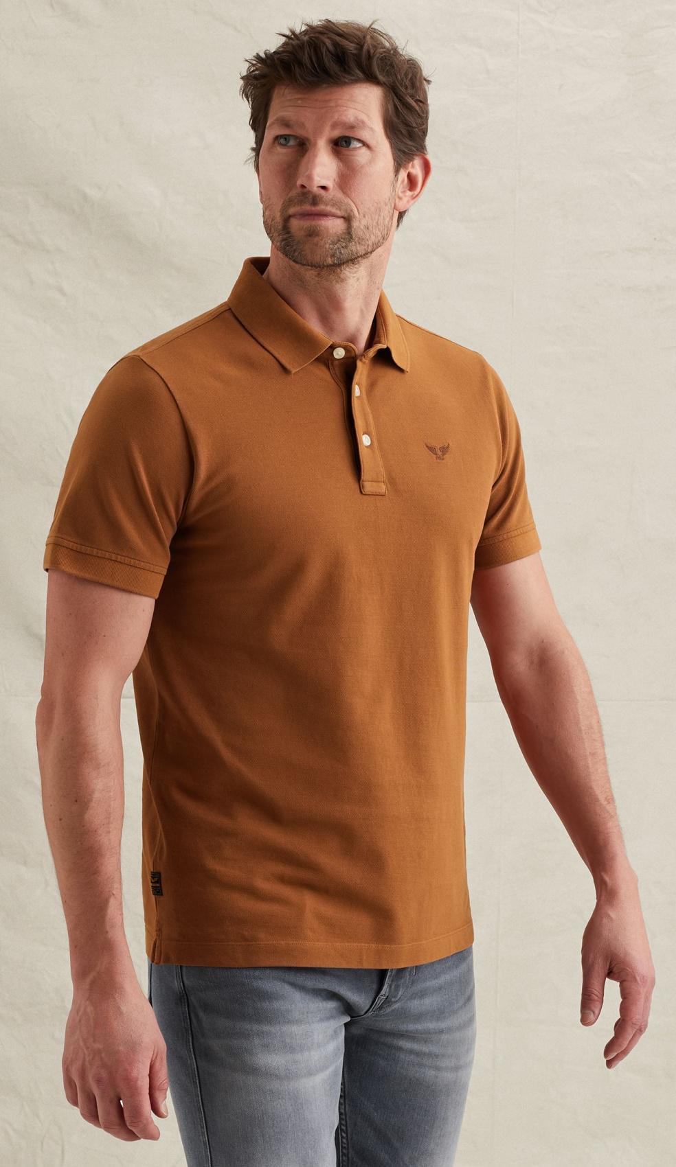 PPSS2602840 8127 | Poloshirt mit Rippkragen
