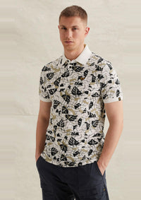 Thumbnail for PPSS2604879 7001 | Poloshirt mit Allover-Print und Tailwing-Logo