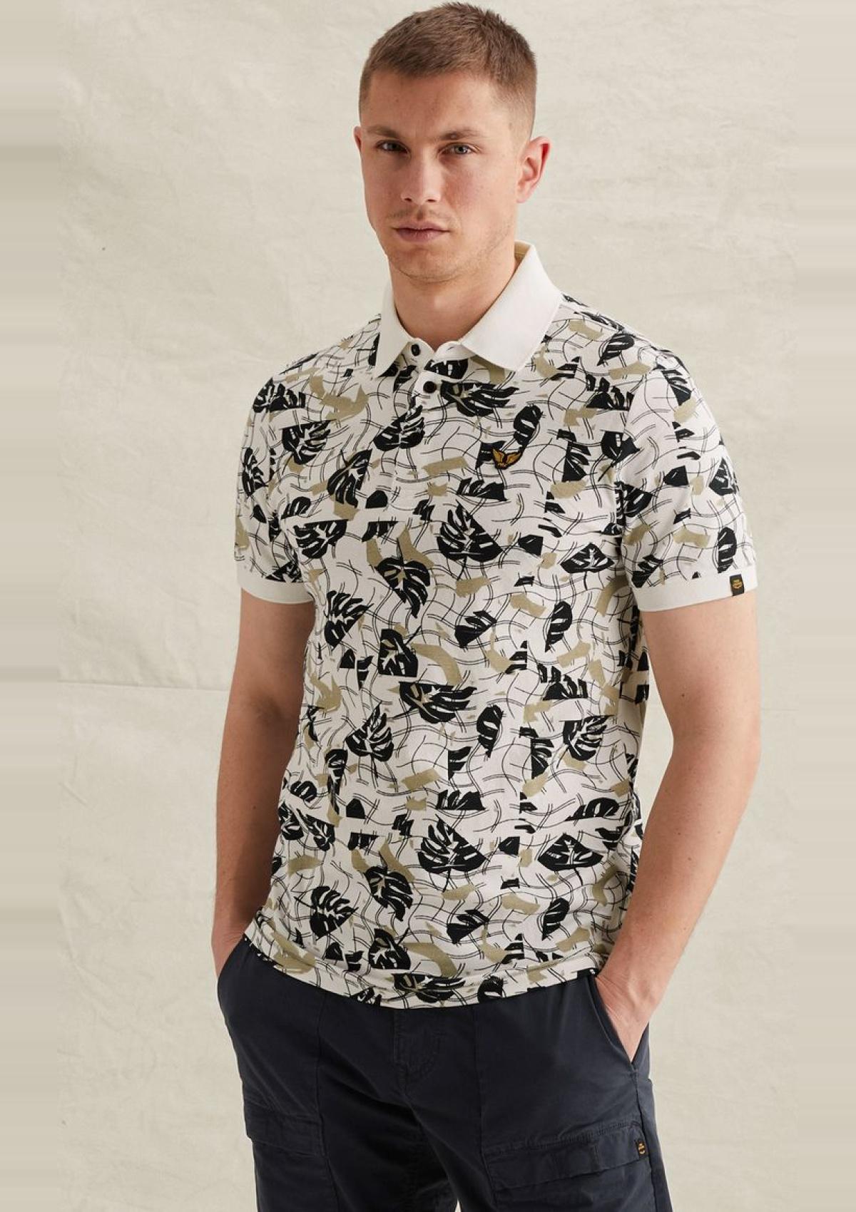 PPSS2604879 7001 | Poloshirt mit Allover-Print und Tailwing-Logo