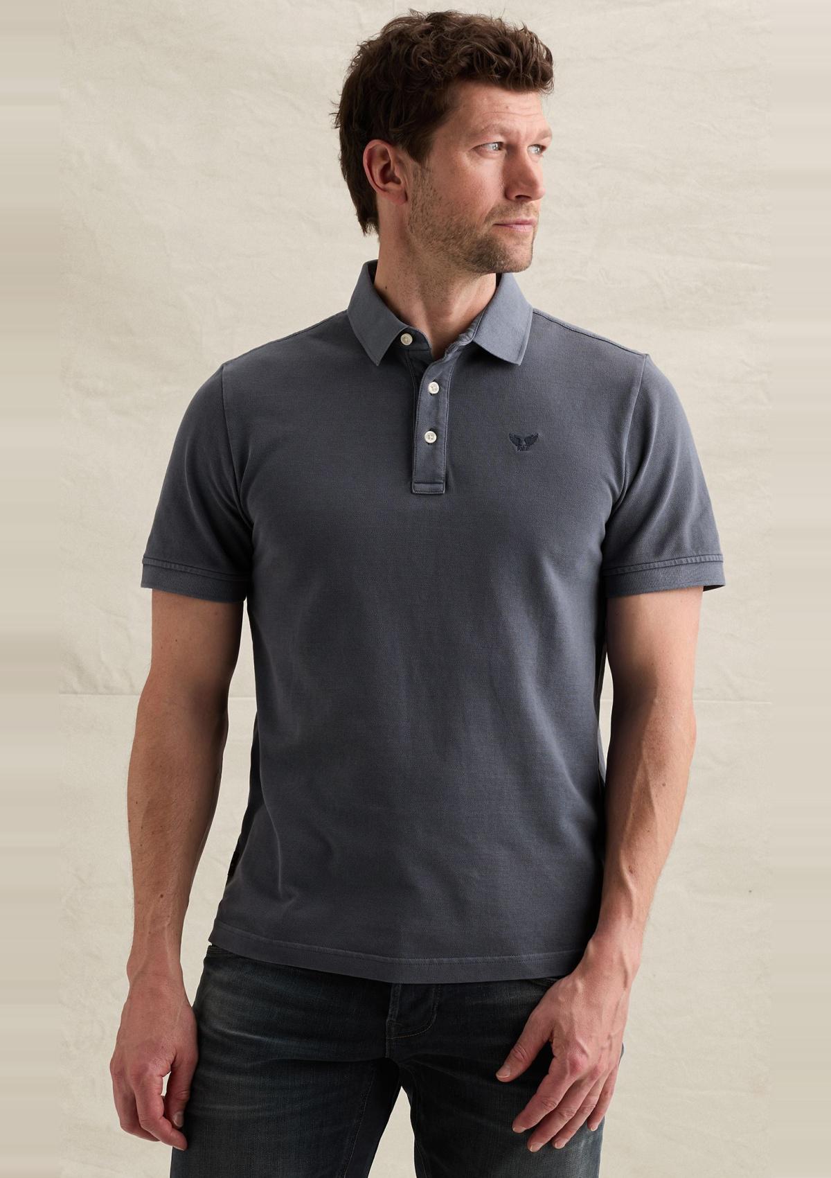 PPSS2605840 5301 | Poloshirt mit Garment-Dye-Waschung aus Piqué