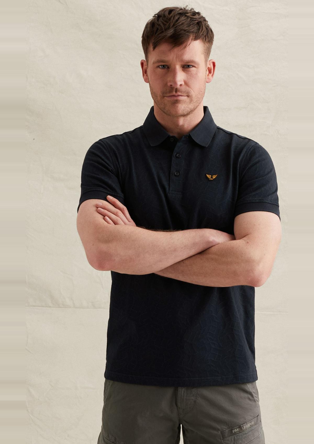 PPSS2605860 5282 | Poloshirt aus Jersey mit Allover-Jacquardmuster
