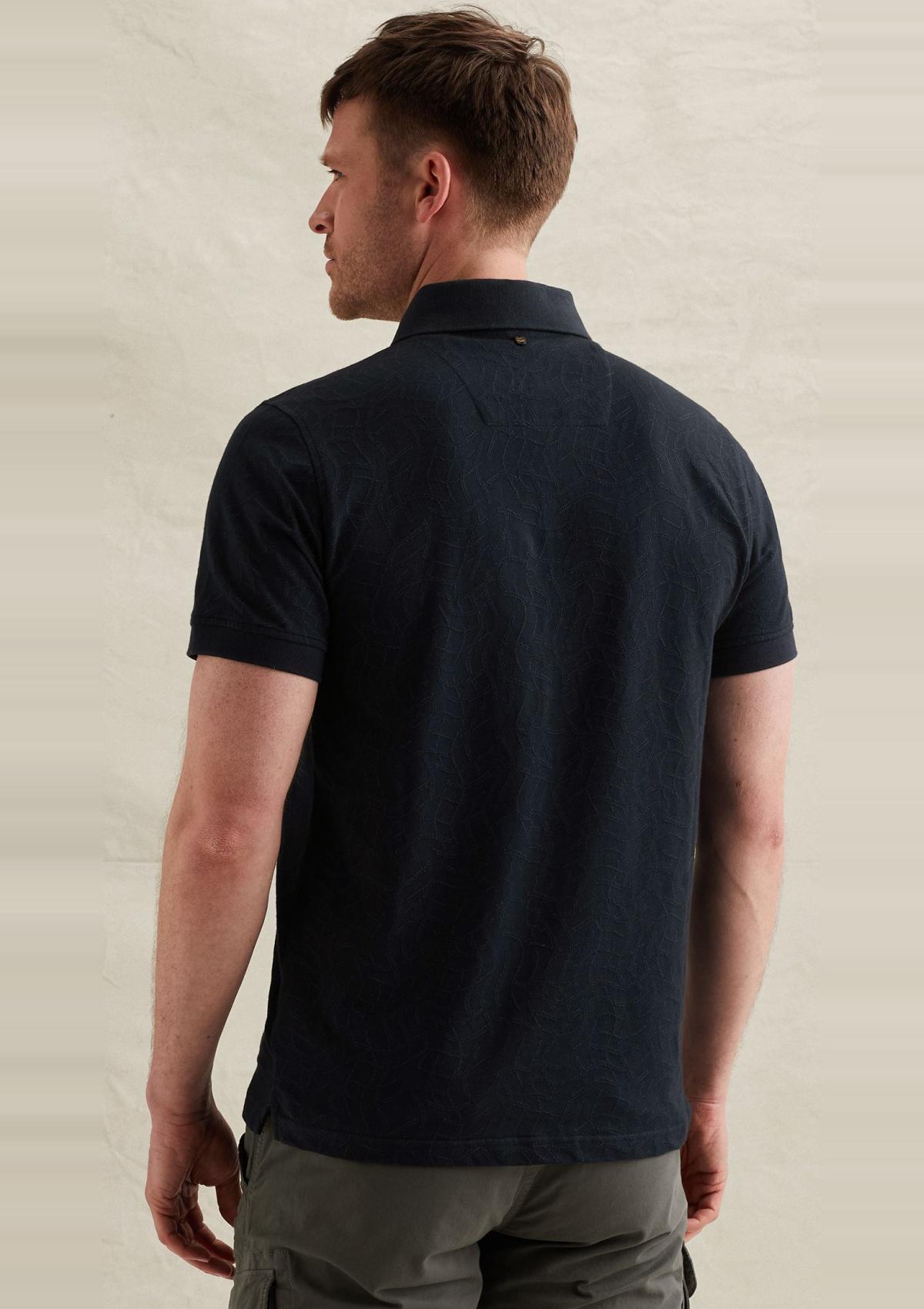 PPSS2605860 5282 | Poloshirt aus Jersey mit Allover-Jacquardmuster